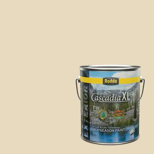 Vista 204 de Rodda Paint CASCADIA XL Pintura e imprimación satinada exterior en uno, cuarto de galón, Cantera