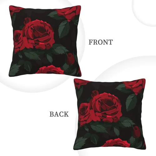 Vista 2 de 2 fundas de almohada de pana, fundas de almohada cuadradas suaves y cuadradas para sofá, sala de estar, 16 x 16 pulgadas
