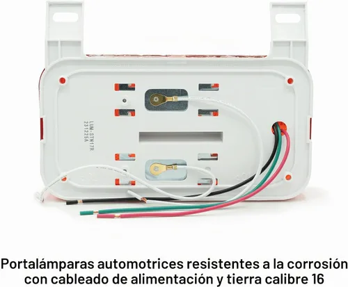 Vista 5 de Lumitronics Luz Roja de Montaje en Superficie de Parada/Giro/Cola, Soporte de Matrícula/Luz para RV, Remolque, Cámper, Quinta Rueda y Autocaravanas