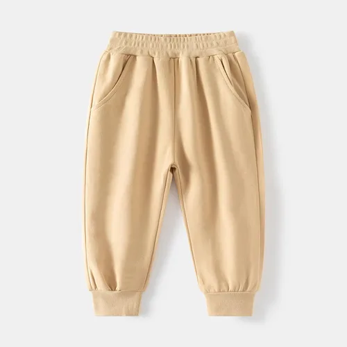 Vista 2 de ZHIZAIHU Pantalones deportivos para bebé recién nacido, pantalones harén de algodón para niños pequeños, cintura elástica, pantalones deportivos
