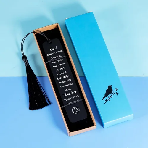 Vista 4 de Sobriety Recovery AA Gifts - Marcadores cristianos para mujeres y hombres, marcadores religiosos con versículos bíblicos