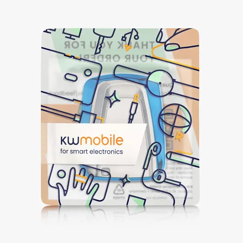 Vista 7 de kwmobile Funda para llave compatible con BMW, color azul de alto brillo