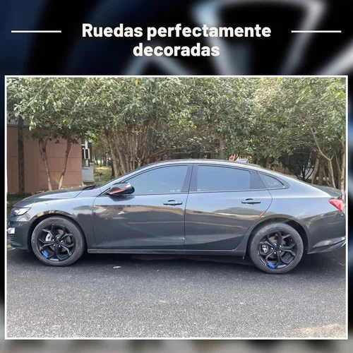 Vista 6 de Tallew 8 piezas de calcomanías para borde de rueda con rayas adhesivas para automóviles para ruedas de 18-21 pulgadas, calcomanías reflectantes