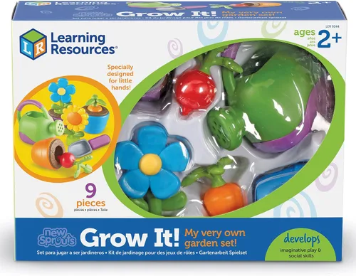 Vista 8 de Learning Resources New Sprouts Grow It! Juego de jardinería para niños pequeños, 9 piezas, a partir de 2 años, juguetes de aprendizaje para niños