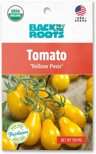 Vista 10 de Back to The Roots Paquete de semillas 100% orgánicas - Tomate 'Big Rainbow' 100mg Paquete de Semillas de 2ct - Tomate 'San Marzano