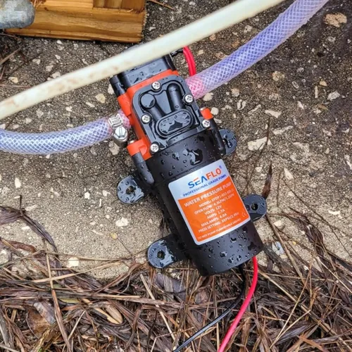 Vista 5 de RV/Marina bomba de cebado automático nueva 12 voltios DC/12 V, diafragma de agua dulce 35 PSI