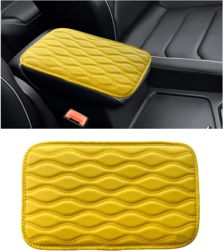 Vista 7 de Dickno - Almohadilla para consola central de automóvil, funda impermeable para reposabrazos de auto, cojín protector de reposabrazos de piel