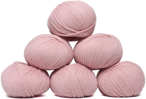 Vista 44 de Juego de 6 madejas de 100% lana de alpaca bebé (10.58 oz) de peso DK, fabricadas en Perú, celestial suave y perfecto para tejer y hacer ganchillo