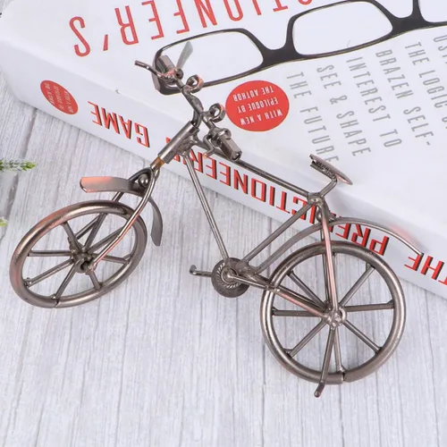 Vista 6 de Homoyoyo Molde de bicicleta de hierro para bicicleta modelo de bicicleta de hierro decoración de bicicleta de hierro