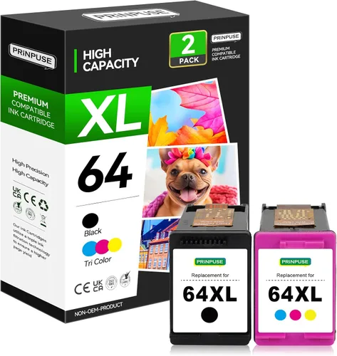 Vista 14 de 63XL - Cartucho de tinta negro remanufacturado para HP 63, compatible con impresora Officejet 3830 4650 4655 Envy 4520 3634 Deskjet 3630 1111