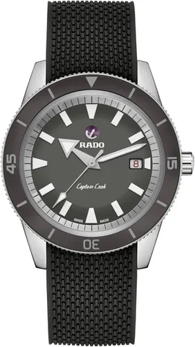Vista 2 de Rado Reloj automático Captain Cook para hombre, color gris, Gris, Deportes