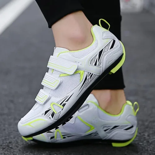 Vista 6 de Zapatos de ciclismo para mujer para bicicleta y bicicleta+ con tacos de bicicleta compatibles con Delta
