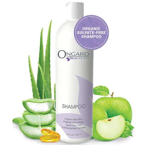 Vista 7 de Ongaro Beauty Acondicionador orgánico para el cabello para hombres y mujeres, acondicionador hidratante hidratante con aloe vera, vitamina E