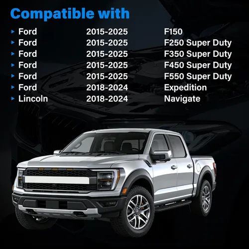 Vista 8 de FL3Z19N619A (CF12150) Filtro de aire de cabina prémium con carbón activado compatible con Ford F-150 F-250 F-350 F-450 F-550 SUPER DUTY 2015-2024