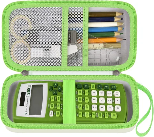 Vista 12 de Funda para calculadora TI-30XS/TI-30XIIS/TI-30Xa/TI-36X Pro Negro