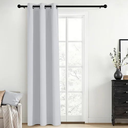 Vista 41 de Yakamok Cortinas opacas para dormitorio, aislamiento térmico, cortinas de oscurecimiento de habitación para sala de estar, juego de 2 paneles