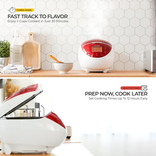 Vista 5 de CUCKOO Arrocera Micom de 6 tazas (sin cocinar) / 12 tazas (cocidas), arrocera con lógica difusa con temporizador de retardo y ajuste
