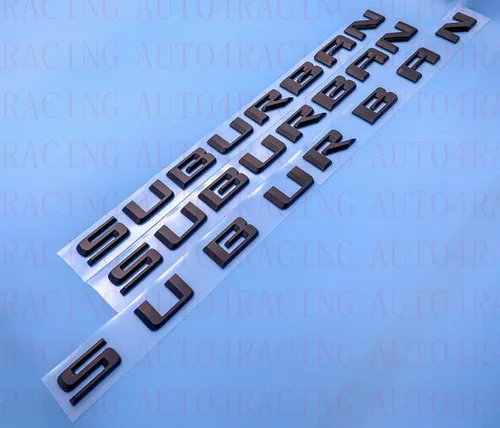 Vista 7 de 3 piezas de emblemas Suburban 3D letras distintivo adhesivo de nombre matrícula de reemplazo para 2019 2020 2021 2022 2023 Suburban genuino 84910061