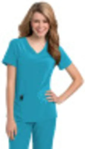 Vista 10 de Urbane Performance 9015 - Camiseta médica de ajuste a medida con 3 bolsillos para mujer Negro