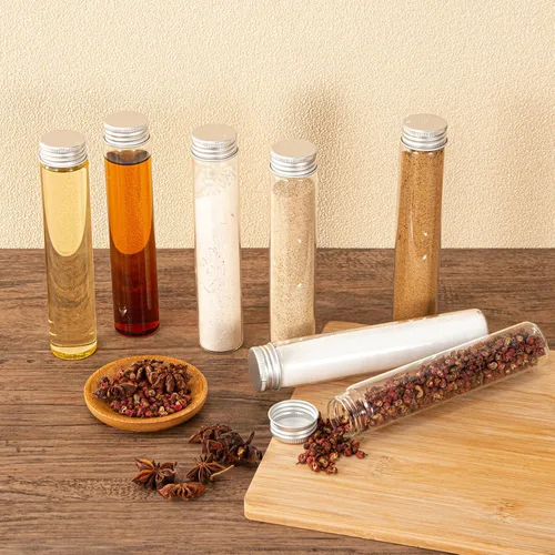 Vista 2 de Viales de vidrio de 80 ml, 14 piezas, con tapa de rosca de aluminio, 14 botellas de vidrio transparente de BKMAMLAB