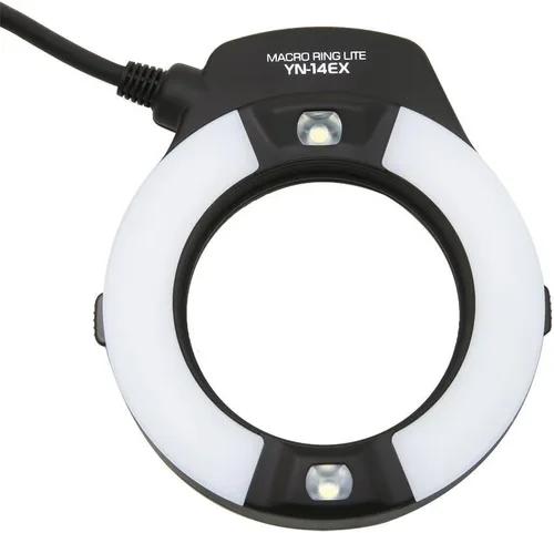 Vista 3 de YONGNUO Macro Flash YN-14EX TTL LED Macro Ring Flash Light para cámara Canon