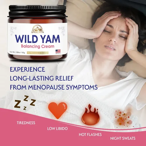 Vista 7 de ANGELYCIA Crema orgánica de ñame silvestre para el equilibrio hormonal, apoyo natural para la menopausia, la perimenopausia y el alivio del síndrome