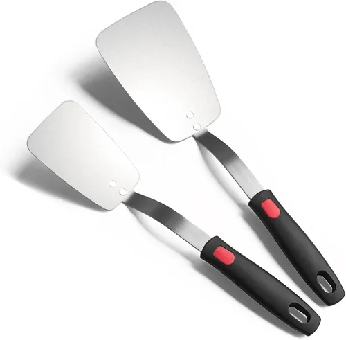 Vista 10 de Espátula flexible de acero inoxidable, volteador de metal fino