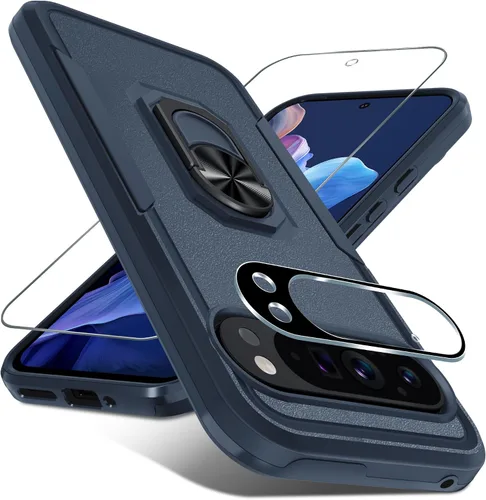 Vista 30 de Janmitta Funda para Google Pixel 8a con Protector de Pantalla + Protector de Lente de Cámara, Resistente a Prueba de Golpes de Servicio Pesado