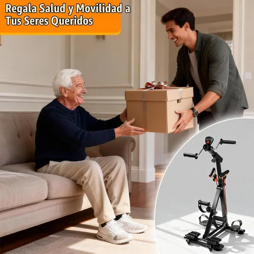 Vista 8 de Arm and Leg Exercise Pedal Machine for Seniors, Seated Rehabilitation Bike for Physical Therapy, Elderly Stroke Recovery & Mobility Training
