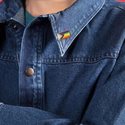 Vista 5 de 21250100 pines de solapa de orgullo progresivo a granel, LGBT, transgénero, arco iris, lesbiana, bisexual, gay, progresivo, broche para hombres