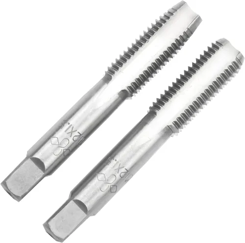 Vista 46 de M2 X 0.4 Mano métrica de grifo, mano derecha M2 X 0.016 in roscado mano grifo 1 par M2 X 0.4 Hand Tap 1Pair, Made of Alloy Tool Steel, Includes a