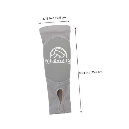 Vista 3 de Protectores de brazo de voleibol para mujer, 2 pares de protectores de brazo deportivos, coderas acolchadas, soporte de muñeca transpirable