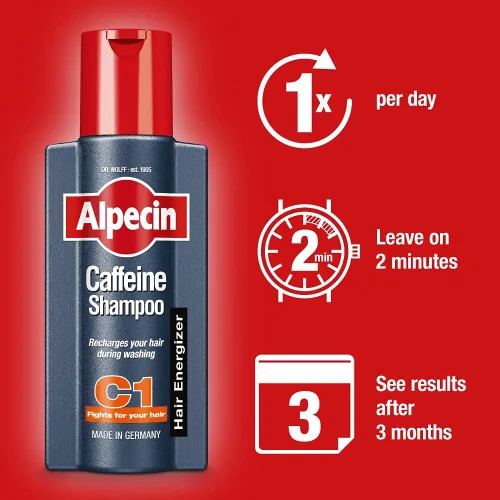 Vista 5 de Champú de cafeína Alpecin, 8.5 fl oz