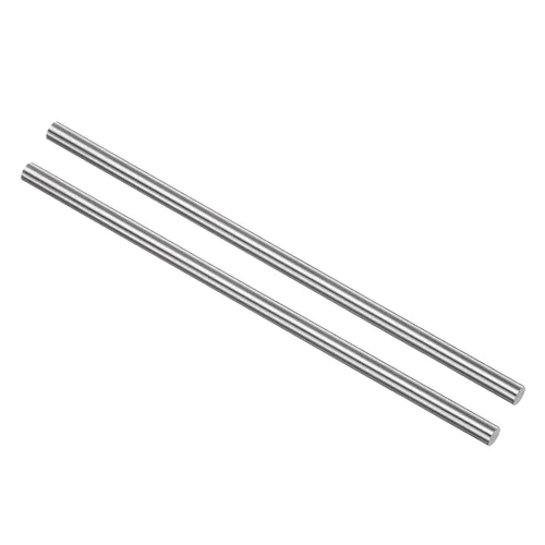 Vista 6 de uxcell 2 piezas varillas de metal redondas de acero, 2 mm x 200 mm de acero de alta velocidad (HSS) barra de torno herramienta, para eje engranaje