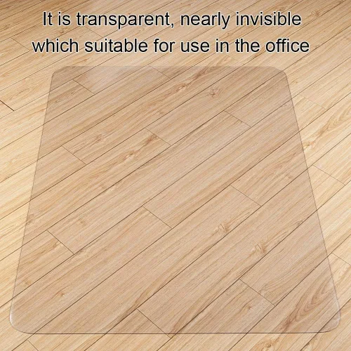 Vista 5 de Vicwe Tapete para silla de oficina para suelo de madera, 30 x 48 pulgadas, totalmente transparente, protector de silla de piso duro, fácil