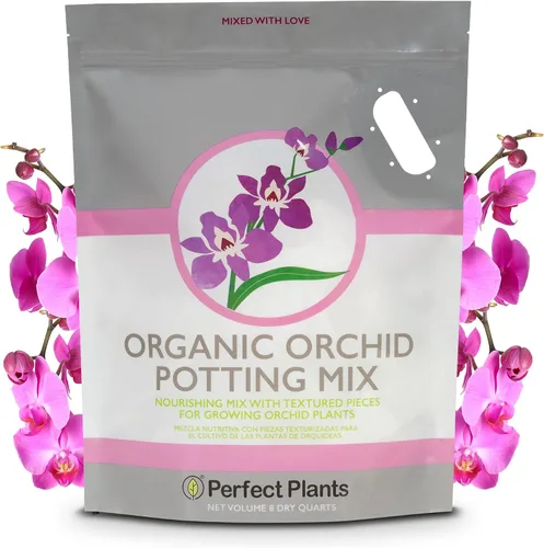 Vista 8 de Perfect Plants - Mezcla natural para macetas de orquídeas, 4 cuartos de galón, mezclada a mano en pequeños lotes, ideal para Phalaenopsis de todo