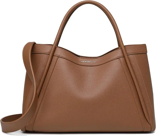 Vista 22 de NEWBELLA Kelly Bolsa Tote de Cuero Vegano para Mujeres - Elegante Bolsa Versátil de Transporte con Asa Superior, Bolso de Hombro Hobo con Monedero