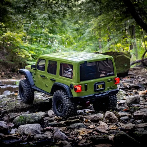 Vista 7 de Camioneta RC Axial 1/6 SCX6 Jeep JLU Wrangler 4WD Rock Crawler RTR (baterías y cargador no incluidos): Verde, AXI05000T1