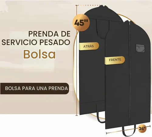 Vista 2 de Your Bags - Bolsa de viaje resistente para ropa, bolsa de traje