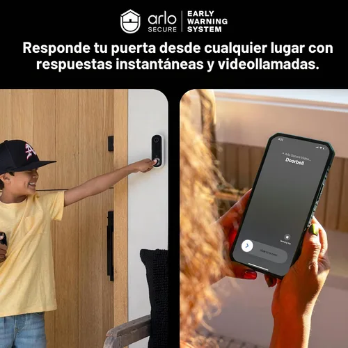 Vista 7 de Arlo Timbre de video 2K (2.ª generación) inalámbrico o con cable - 1 cámara
