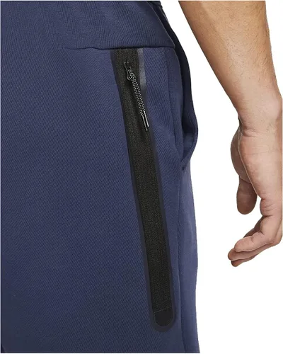 Vista 4 de Nike Sportswear Tech Fleece Pantalones cortos para hombre CU4503-410 L Azul marino medianoche negro