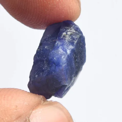 Vista 3 de Zafiro azul crudo 9.00 Ct Cristal curativo, Piedra preciosa natural de cristal de zafiro en bruto, Gema, azul