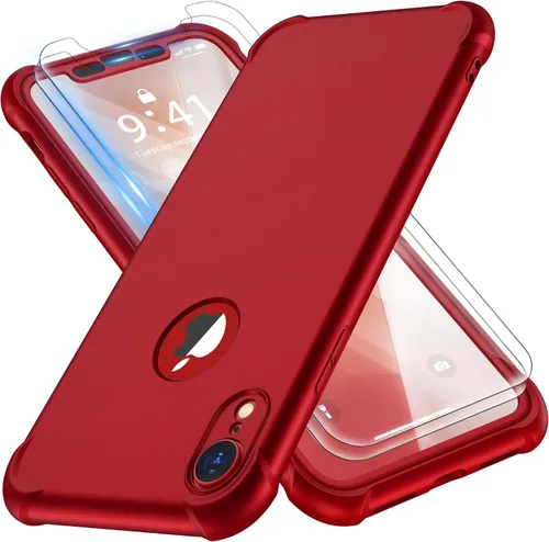 Vista 15 de ORETECH Funda para iPhone XR, con [2 x Protectores de Pantalla] [Prueba de Caídas de Grado Militar de 10 Pies] [Protección de Cámara] 360° A Prueba