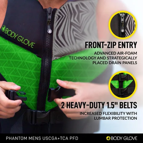 Vista 18 de Body Glove Chaqueta salvavidas Phantom USCGA PFD para hombre
