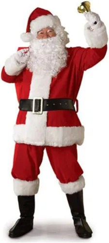 Vista 7 de Disfraz de Papá Noel de Navidad para hombre disfraz de fiesta de cosplay