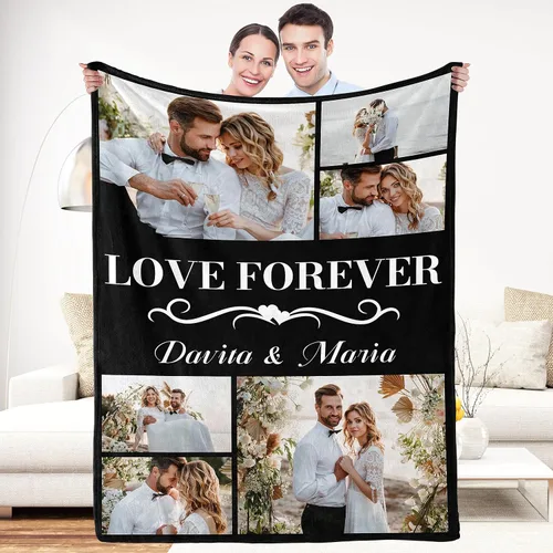 Vista 16 de Regalos de Beat Mom Ever, mantas personalizadas con fotos, mantas personalizadas con imagen para mamá de hija, hijo, a mi mamá, amante o esposa