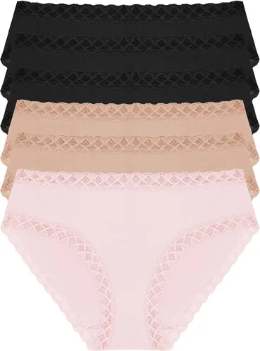 Vista 86 de Natori Braga Estilo Girl Brief de Algodón Bliss para Mujer Negro