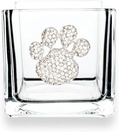 Vista 5 de THE QUEENS' JEWELS Bee Jeweled - Jarrón portavelas de 4 x 4, regalo único para mujeres, cumpleaños, lindo, divertido, cóctel, reina, sin pintar