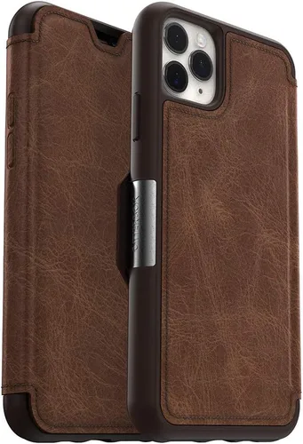 Vista 7 de OtterBox Strada Series - Funda para iPhone 11 Pro Max, color negro y peltre Sombra (NEGRO/PEWTER)