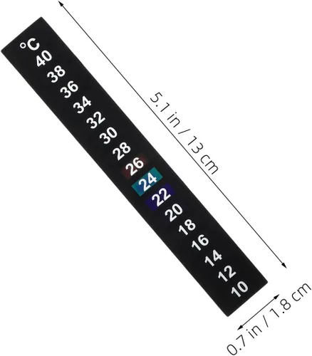Vista 2 de Xmas Adhesive Liquid Crystal Thermometer Strip for Fish Tanks